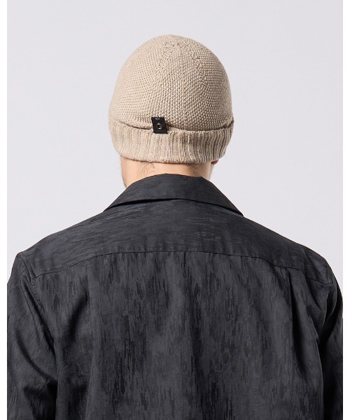 wjk（ダヴルジェイケイ）の「comfy 2-way knit watch（ニットキャップ/ビーニー・メンズ・ブラック/チャコールグレー/ベージュ・FREE）」の8枚目の写真