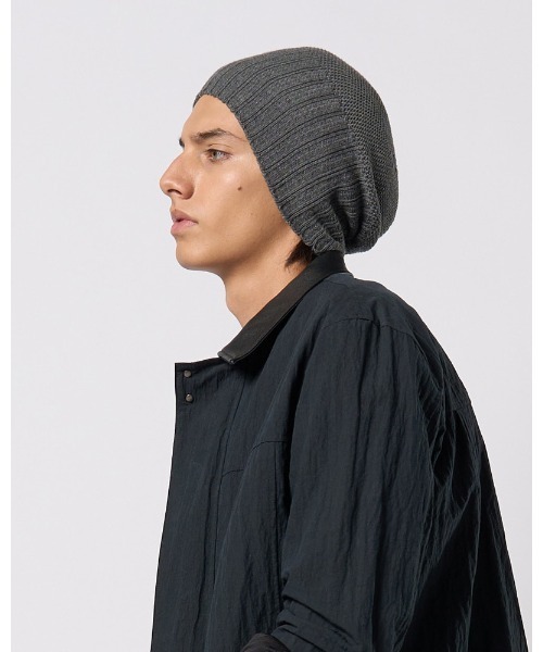 wjk（ダヴルジェイケイ）の「comfy 2-way knit watch（ニットキャップ/ビーニー・メンズ・ブラック/チャコールグレー/ベージュ・FREE）」の14枚目の写真