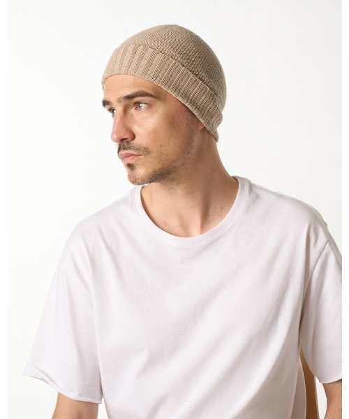 wjk（ダヴルジェイケイ）の「comfy 2-way knit watch（ニットキャップ/ビーニー・メンズ・ブラック/チャコールグレー/ベージュ・FREE）」の10枚目の写真