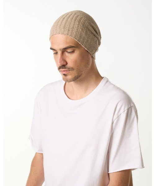 wjk（ダヴルジェイケイ）の「comfy 2-way knit watch（ニットキャップ/ビーニー・メンズ・ブラック/チャコールグレー/ベージュ・FREE）」の11枚目の写真