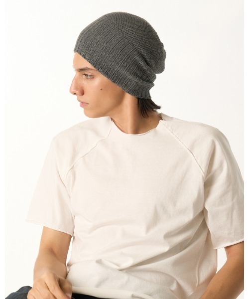 wjk（ダヴルジェイケイ）の「comfy 2-way knit watch（ニットキャップ/ビーニー・メンズ・ブラック/チャコールグレー/ベージュ・FREE）」の20枚目の写真