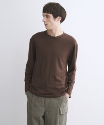 three dots（スリードッツ）の「コットンウール 長袖Tシャツ（Tシャツ/カットソー）」