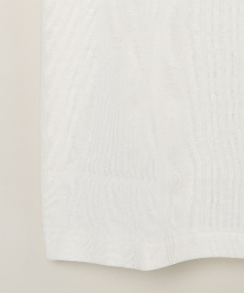 three dots（スリードッツ）の「コットンウール 長袖Tシャツ（Tシャツ/カットソー・メンズ・ブラック/オフホワイト/パープル/ブラウン系その他2・SMALL/MEDIUM/LARGE）」の6枚目の写真