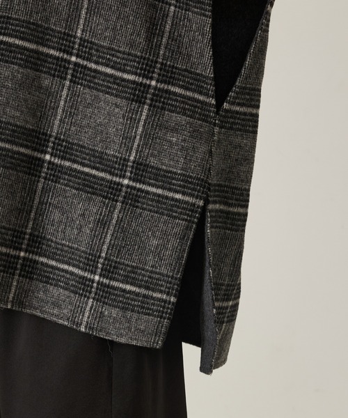 qualite（カリテ）の「ウールチェックジレ/秋服/冬服/ポンチョ/ケープ/ウール（ポンチョ・レディース・チェック・36）」の16枚目の写真