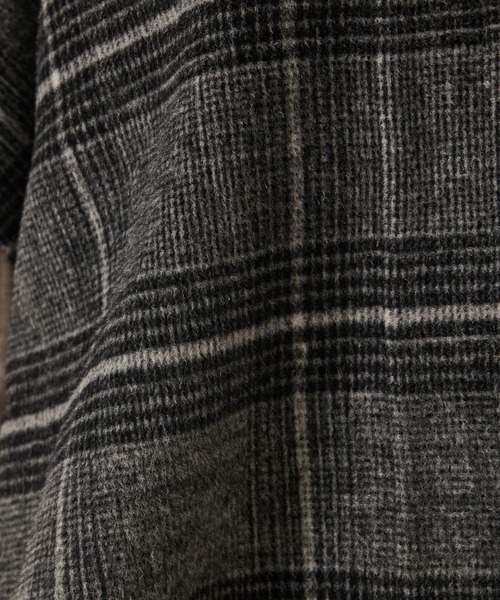 qualite（カリテ）の「ウールチェックジレ/秋服/冬服/ポンチョ/ケープ/ウール（ポンチョ・レディース・チェック・36）」の18枚目の写真