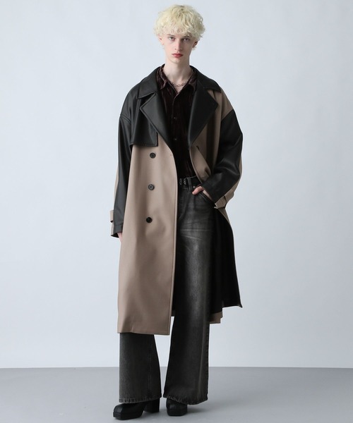 レザーキリカエトレンチコート(HARE)（トレンチコート）｜HARE
