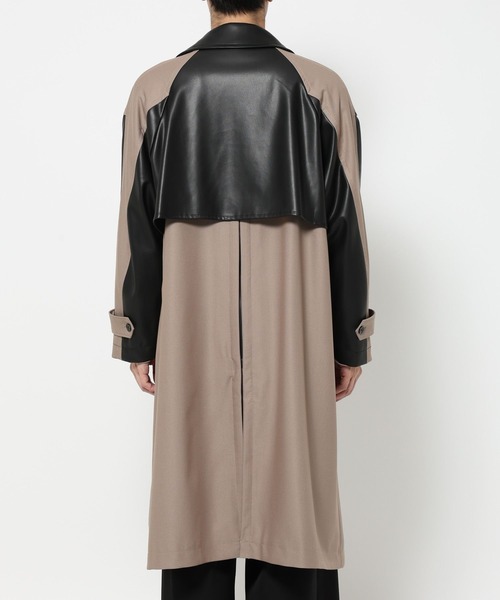 ハレ HARE レザー切替コート レザーキリカエトレンチコート レザーキリカエトレンチコート(HARE)（トレンチコート）｜HARE
