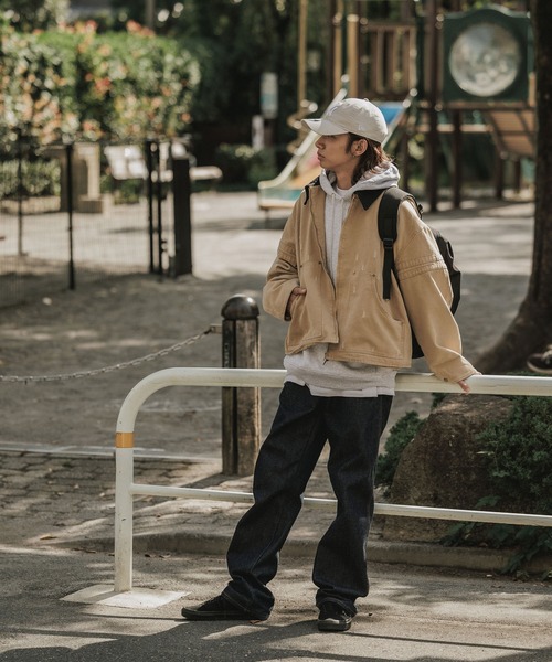 セール】ヴィンテージライク ダック生地 ワークブルゾン（ブルゾン