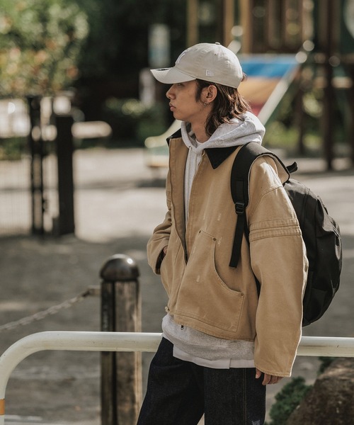 セール】ヴィンテージライク ダック生地 ワークブルゾン（ブルゾン