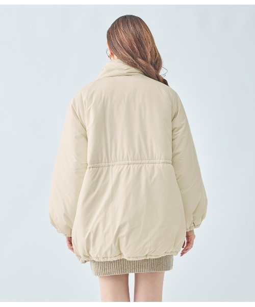 PEACH JOHN(ピーチジョン)の「中綿コクーンコート(ダウンジャケット/コート・レディース・モカ/アイボリー・ONE SIZE)」の10枚目の写真
