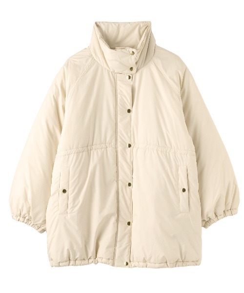 PEACH JOHN(ピーチジョン)の「中綿コクーンコート(ダウンジャケット/コート・レディース・モカ/アイボリー・ONE SIZE)」の21枚目の写真