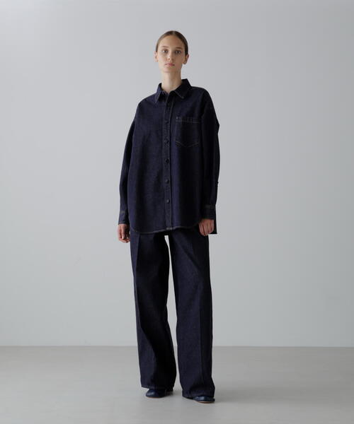 SERGE de bleu（サージ）の「＜SERGE/サージ＞Ｗサイドジップパンツ（デニムパンツ・レディース・ネイビー・36/38）」の3枚目の写真