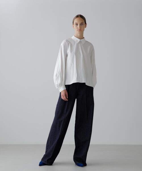 SERGE de bleu（サージ）の「＜SERGE/サージ＞Ｗサイドジップパンツ（デニムパンツ・レディース・ネイビー・36/38）」の4枚目の写真