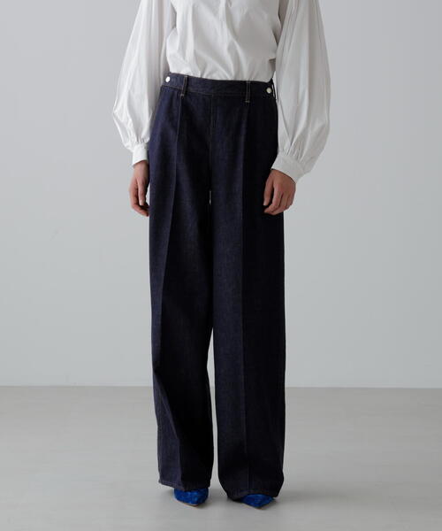 SERGE de bleu（サージ）の「＜SERGE/サージ＞Ｗサイドジップパンツ（デニムパンツ・レディース・ネイビー・36/38）」の5枚目の写真