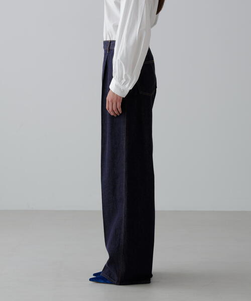 SERGE de bleu（サージ）の「＜SERGE/サージ＞Ｗサイドジップパンツ（デニムパンツ・レディース・ネイビー・36/38）」の6枚目の写真