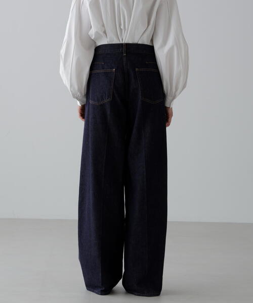 SERGE de bleu（サージ）の「＜SERGE/サージ＞Ｗサイドジップパンツ（デニムパンツ・レディース・ネイビー・36/38）」の7枚目の写真