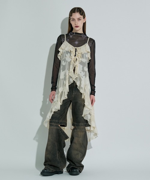 ANNA SUI NYC（アナ スイ エヌ ワイ シー）の「ファンクションデニムパンツ（デニムパンツ・レディース・ブラック/ブルー・S/M）」の7枚目の写真