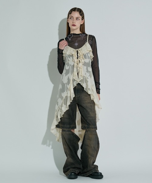 ANNA SUI NYC（アナ スイ エヌ ワイ シー）の「ファンクションデニムパンツ（デニムパンツ・レディース・ブラック/ブルー・S/M）」の9枚目の写真