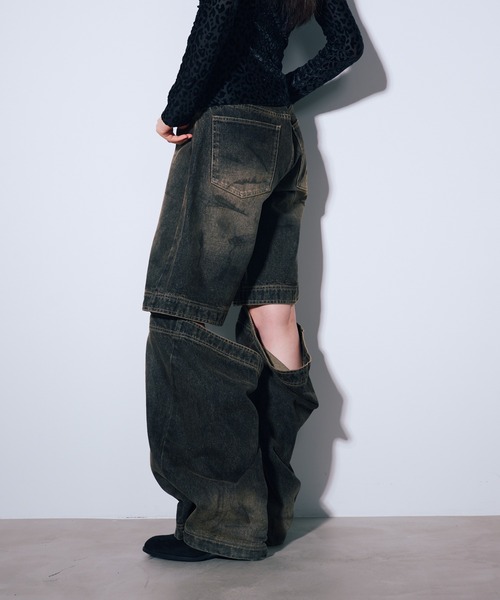 ANNA SUI NYC（アナ スイ エヌ ワイ シー）の「ファンクションデニムパンツ（デニムパンツ・レディース・ブラック/ブルー・S/M）」の3枚目の写真