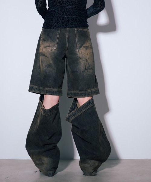 ANNA SUI NYC（アナ スイ エヌ ワイ シー）の「ファンクションデニムパンツ（デニムパンツ・レディース・ブラック/ブルー・S/M）」の4枚目の写真