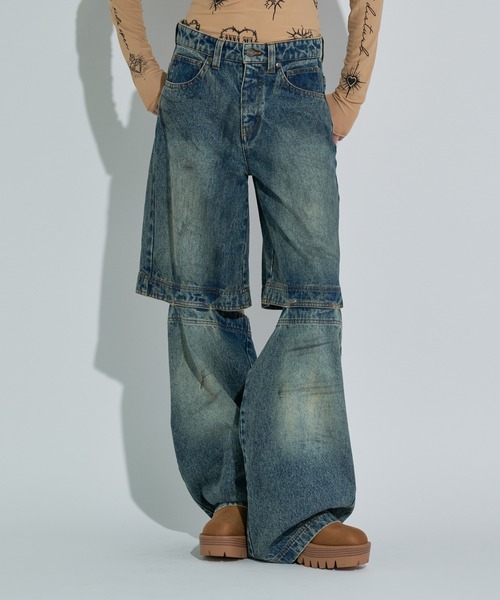 ANNA SUI NYC（アナ スイ エヌ ワイ シー）の「ファンクションデニムパンツ（デニムパンツ・レディース・ブラック/ブルー・S/M）」の16枚目の写真