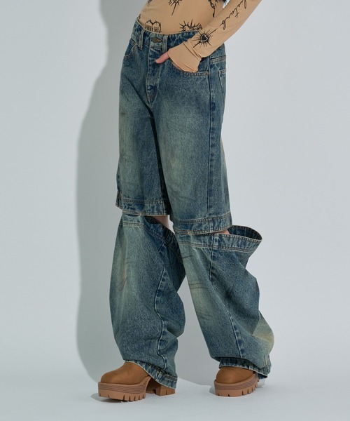 ANNA SUI NYC（アナ スイ エヌ ワイ シー）の「ファンクションデニムパンツ（デニムパンツ・レディース・ブラック/ブルー・S/M）」の18枚目の写真