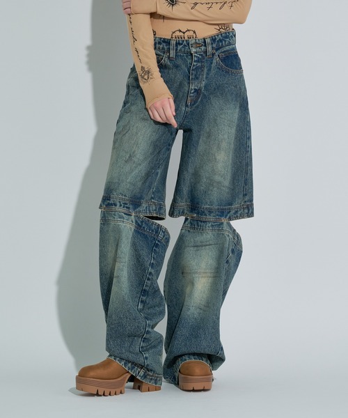 ANNA SUI NYC（アナ スイ エヌ ワイ シー）の「ファンクションデニムパンツ（デニムパンツ・レディース・ブラック/ブルー・S/M）」の15枚目の写真