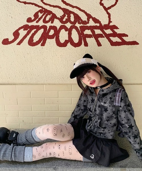 also beauty.:beast ダブルジップブルゾン　半袖　希少　タグ付き beauty:beast ビューティービースト × Devilock デヴィロック S/S TEE