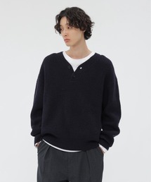 美品】エムエイチエル　ニット　BRITISH MERINO KNIT　ハイネック 美品】エムエイチエル ニット BRITISH MERINO KNIT ハイネック