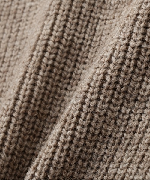 MHL.（エムエイチエル）の「BRITISH MERINO（ニット/セーター・メンズ・グレー/ネイビー・LARGE/MEDIUM）」の7枚目の写真