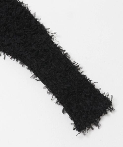 KBF（ケイビーエフ）の「チュールフリンジカーディガン（ニット/セーター・レディース・ブルー/ブラック/アイボリー・ONE）」の15枚目の写真