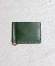 [美品]ROTAR ローター　マネークリップ　財布　レザー　グリーン ROTAR】（ローター） Ro money clip マネークリップ BLUE