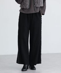 ESCAR | ■ESCAR サイドミニフリルワイドパンツ(その他パンツ)