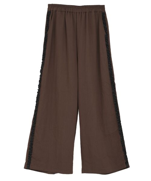 ESCAR（エスカー）の「■ESCAR サイドミニフリルワイドパンツ（その他パンツ・レディース・ブラック/ブラウン・FREE）」の10枚目の写真