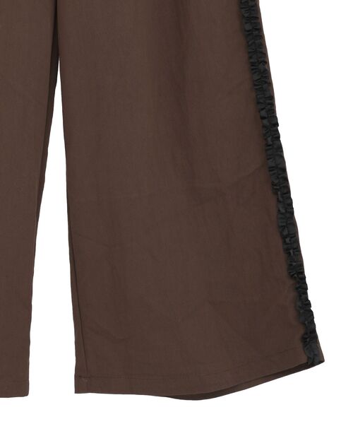 ESCAR（エスカー）の「■ESCAR サイドミニフリルワイドパンツ（その他パンツ・レディース・ブラック/ブラウン・FREE）」の14枚目の写真