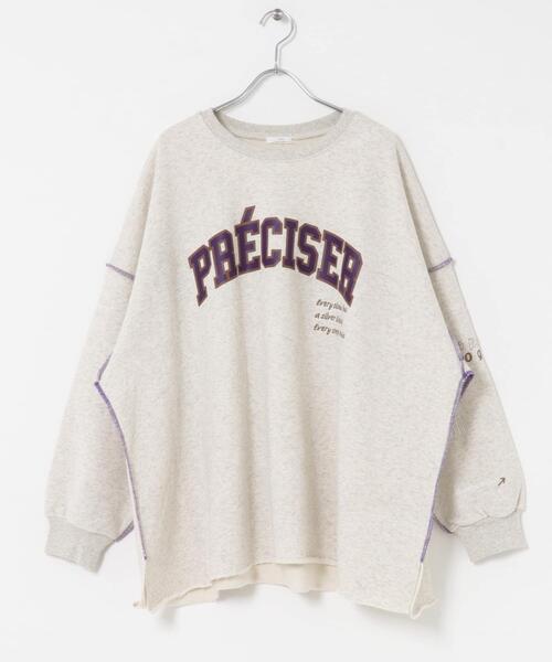 ITEMS URBANRESEARCH（アイテムズ アーバンリサーチ）の「裏起毛刺繍ロゴスウェット（スウェット・レディース・ライトピンク/ブラウン/ホワイト系その他・FREE）」の11枚目の写真