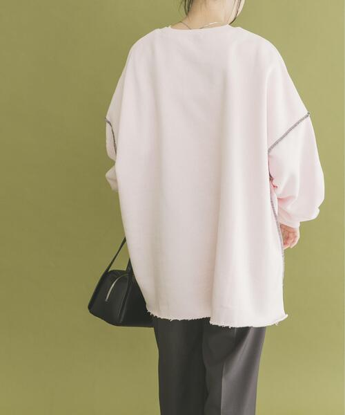 ITEMS URBANRESEARCH（アイテムズ アーバンリサーチ）の「裏起毛刺繍ロゴスウェット（スウェット・レディース・ライトピンク/ブラウン/ホワイト系その他・FREE）」の21枚目の写真