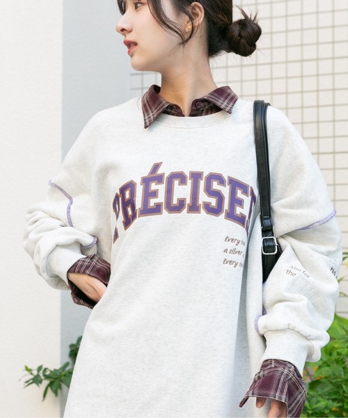 セール】裏起毛刺繍ロゴスウェット（スウェット）｜ITEMS