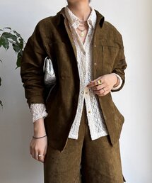 DouDou | 【セットアップ対応】フェイクスエードジャケット(その他アウター)