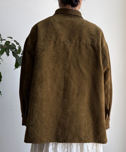 DouDou（ドゥドゥ）の「【セットアップ対応】フェイクスエードジャケット（その他アウター・レディース・キャメル/カーキ・FREE）」の20枚目の写真