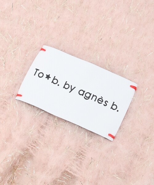 To b. by agnes b.(トゥービーバイアニエスベー)の「ラメ マフラー(ストール/ショール・レディース・ピンク・FREE)」の4枚目の写真