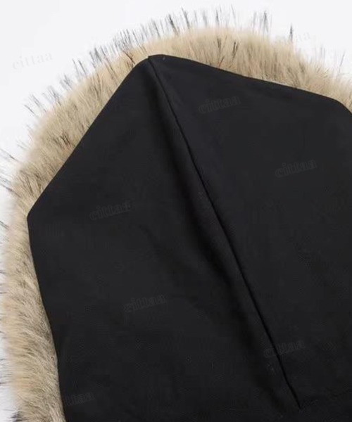 Dalfwin（ダールフィン）の「韓国ファッション　ファー付きフードブルゾン（ブルゾン・レディース・ブラック/グレー・FREE）」の19枚目の写真