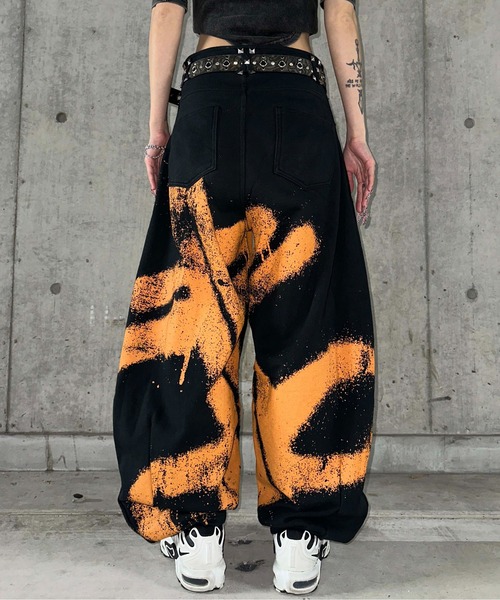 dollslutz】spray design sweat pants / 【ﾄﾞﾙｽﾞﾗｯﾂ】スプレーデザイン