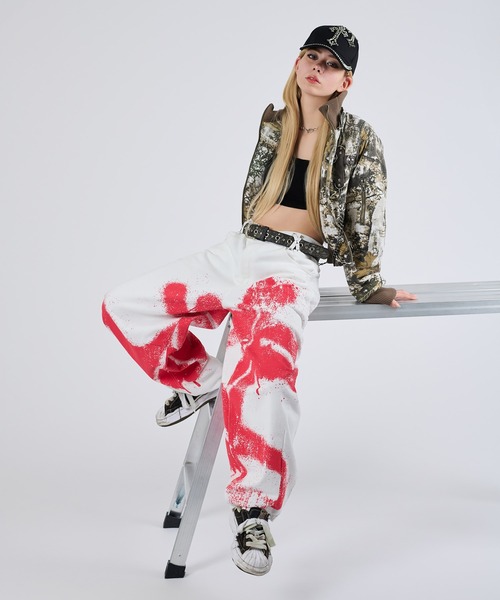 dollslutz(ドルズラッツ)の「【dollslutz】spray design sweat pants / 【ドルズラッツ】スプレーデザインスウェットパンツ(スウェットパンツ・レディース・ブラック/オフホワイト・SMALL/MEDIUM)」の17枚目の写真