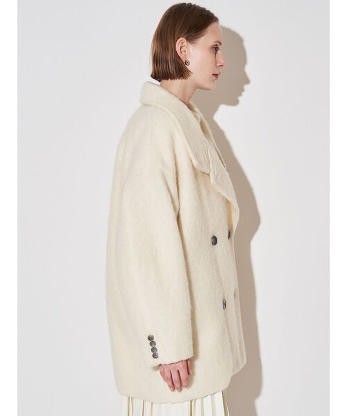 ELENDEEK（エレンディーク）の「スタンドカラーショートコート（その他アウター・レディース・オフホワイト/その他1/グレー・FREE）」の20枚目の写真