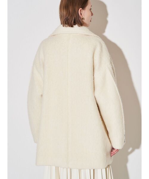 ELENDEEK（エレンディーク）の「スタンドカラーショートコート（その他アウター・レディース・オフホワイト/その他1/グレー・FREE）」の21枚目の写真