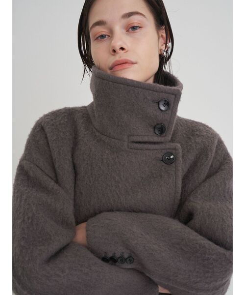 スタンドカラーショートコート（その他アウター）｜ELENDEEK（エレン