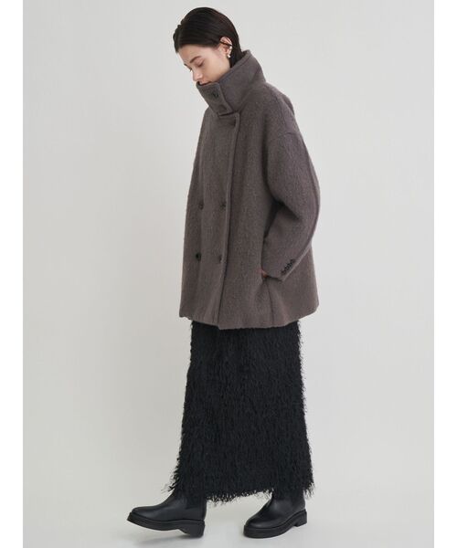 スタンドカラーショートコート（その他アウター）｜ELENDEEK（エレン
