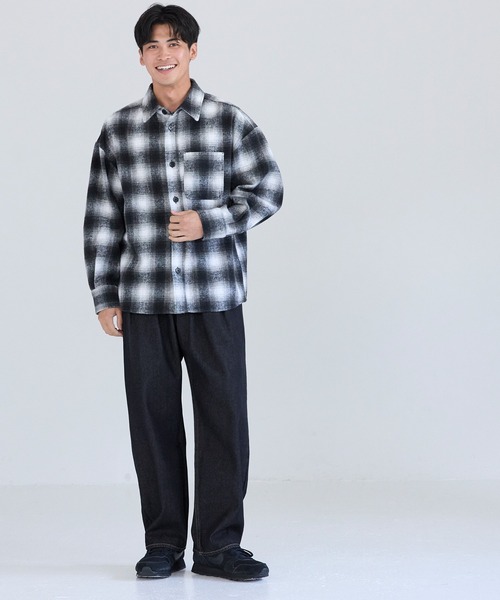 coca（coca）（コカ）の「ツータックテーパードデニムパンツ（デニムパンツ・メンズ・ブラック/インディゴブルー・L/M/XL）」の3枚目の写真