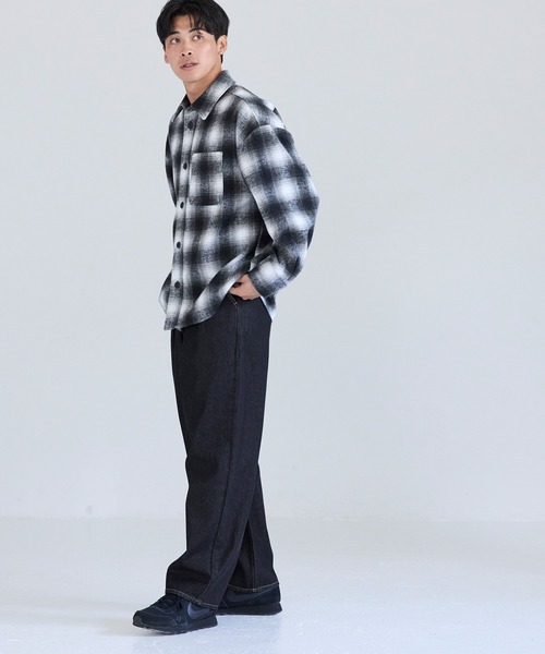 coca（coca）（コカ）の「ツータックテーパードデニムパンツ（デニムパンツ・メンズ・ブラック/インディゴブルー・L/M/XL）」の5枚目の写真